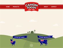 Tablet Screenshot of canonfoods.com.au